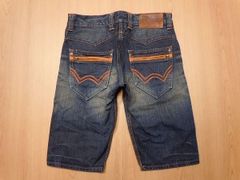 q79★エドウィン 4520 ユーズド加工 ハーフジーンズ★W30 デニムショーツ