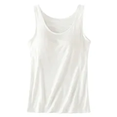 ブラトップ キャミソール タンクトップ カップ付きインナー 肌着 ブラキャミ 一体型カップ 大きいサイズ ストレッチ さらさら 快適 人気 ランキング1位 rr4