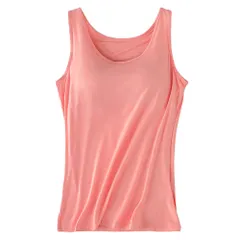 ブラトップ キャミソール タンクトップ カップ付きインナー 肌着 ブラキャミ 一体型カップ 大きいサイズ ストレッチ さらさら 快適 人気 ランキング1位 rr4