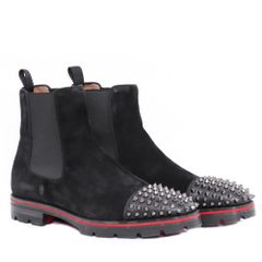 美品❗️CHRISTIAN LOUBOUTIN スタッズブーツ サイドゴア - メルカリ