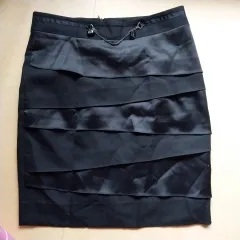 ブラック レイヤード ミニ スカート