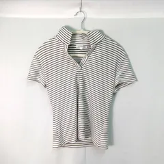 NARACAMICIE ナラカミーチェ 半袖カットソー シャツ ボーダー(白×黒) Mサイズ □〇のサムネイル