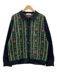 ティーモダンストリートウェア TTT MSW Flower Jacquard Knit Cardigan フラワー ジャガード ニット カーディガン ボタンアップ 花柄 TTT-2022SS-KT02 総柄 マルチカラー Mサイズ 104MT-2911