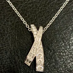 ΩNA5587 真贋保証書付き! GRAFF グラフ キス ダイヤモンド ダイヤ ネックレス Au750 K18WG ホワイトゴールド 総重量 約6.79g ジュエリー