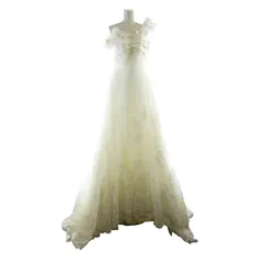 ワタベウェディング アヴィカ Avica ウェディングドレス Aライン ブライダル ロング レース 白 ホワイト ■GY44 /MQ