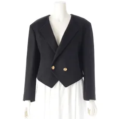 セリーヌ ウール トリオンフボタン ルーズ ミリタリージャケット 2V96L998K ブラック 34【中古】