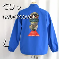 【美品】GUジーユー×UNDERCOVERアンダーカバー コラボ 21年 コーチジャケット L ブルー  【古着】【中古】【送料無料】