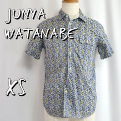 3581【美品】ジュンヤワタナベ 半袖シャツ ストライプ 切り替え 