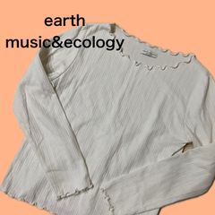 earth music&ecology アースミュージック&エコロジー Premium Label アイボリー フレアカットソー F フリーサイズ