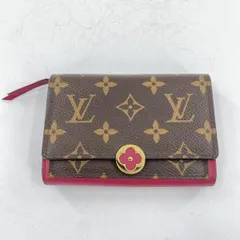 【中古】LOUIS VUITTON ポルトフォイユ フロールコンパクト M64588 モノグラム ブラウン ボルドー ルイ・ヴィトン[10]