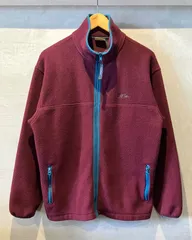 90’s L.L.Bean-Fleece Jacket  エルエルビーン フリースジャケット フルジップ 古着フリース バーガンディ えんじ色