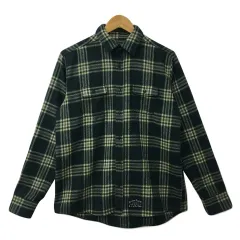 チャオパニック ティピー CIAOPANIC TYPY シャツ カジュアル スタンダード チェック 長袖 L 緑 白 グリーン ホワイト