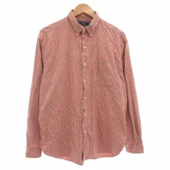 ラルフローレンスポーツ RALPH LAUREN SPORT 長袖シャツ L 赤 レッド チェック柄 ボタンダウン BD /AE ■GY53