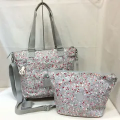 kipling キプリング  3WAYショルダーバッグ グレー柄