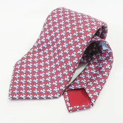 HERMES エルメス ネクタイ シルク100% クローバー柄 総柄 ピンク 水色 ブルー 9.5cm メンズ 高級 ブランド フランス ビジネス フォーマル スーツ 結婚式 冠婚葬祭 四つ葉 植物柄 おしゃれ 上品 レギュラータイ 人気