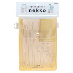 サンスター文具(Sun-Star Stationery) ペンケース フラット nekko ハニーレモン S1427490 [ハニーレモン]