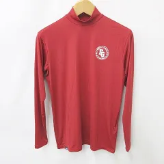 フィラ FILA GOLF ゴルフ シャツ アンダーシャツ インナーシャツ 長袖 ハイネック プリント 赤 レッド M