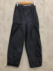 nokcha ノクチャ コットンナイロン シャカシャカ素材 2WAY ドロスト パンツ 紺 ■◇ レディース