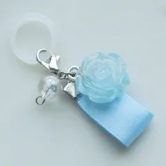 めじるしアクセサリー　青いバラ　アンブレラマーカー　推し活　メンカラ青