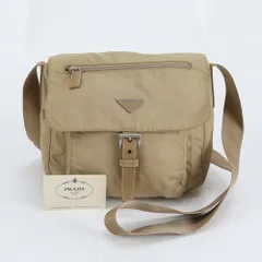 美品 プラダ ギャランティ付 テスート ナイロン トライアングルロゴ BT8994 ショルダーバッグ 斜め掛け レディース REM DR11-5【中古】