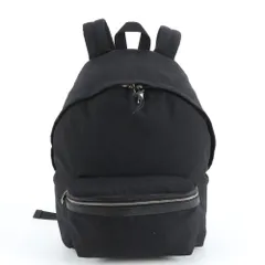 美品 サンローラン パリ レザー キャンバス リュックサック バックパック バッグ ブラック 黒 A4 メンズ レディース REM DR9-10【中古】のサムネイル