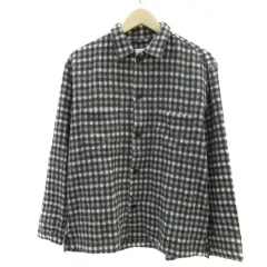 チャオパニック ティピー CIAOPANIC TYPY ニットシャツ カジュアルシャツ 長袖 チェック柄 M マルチカラー 黒 ブラック /YS5