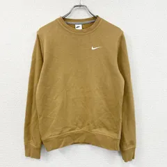 古着 used　NIKE　ナイキ　スウェット/トレーナー　スウッシュ　茶色　ブラウン　Sサイズ