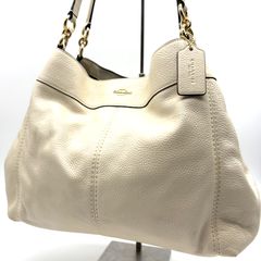 美品COACH ミア ショルダーバッグ 2way レザー F28966 チョーク - メルカリ