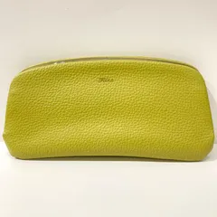 ◉Folna◉フォルナ　長財布　天溝がま口　薄型　黄緑　グリーン　レザー　GREEN-60のサムネイル