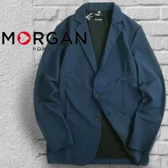 MORGAN HOMME モルガン 日本製 ストレッチメッシュ 2B テーラード サマージャケット 983T0612 定1.6万 ネイビー ▲019▼10930k12のサムネイル