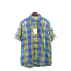 コーエン coen タグ付き ボタンダウン シャツ 半袖 コットン チェック L マルチカラー /KT34