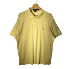 POLO RALPH LAUREN CUSTOM SLIM FIT ポロラルフローレン ポロシャツ 半袖 ポニー CHINA製 XL/TGサイズ イエロー