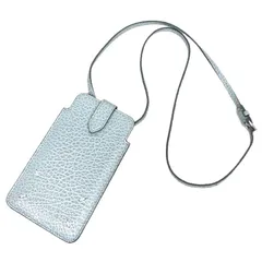 Maison Margiela メゾンマルジェラ フォンケース スマホショルダー 携帯ケース ネックポーチ スマートフォンホルダー ブルー 美品 aq12697