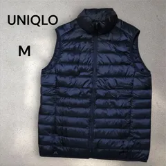 UNIQLO ユニクロ 　ライト ダウン ベスト 　濃紺　ネイビー　 メンズ サイズM