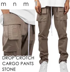 mnml  DROP CROTCH CARGO PANTS / ドロップクロッチカーゴパンツ【裾溜め】【スニーカーインも可能◎】【ストーン】【M】のサムネイル