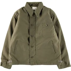 古着 80年代 米軍実品 A-2 ミリタリー デッキジャケット USA製 X-LARGE(46-48) メンズXL相当 ヴィンテージ/evb034361