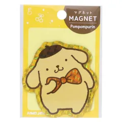 【メール便】ポムポムプリン 磁石 ホログラムマグネット サンリオ カミオジャパン ホワイトボード 冷蔵庫 キャラクター グッズ 