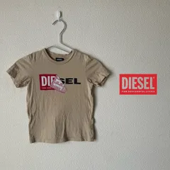 USED【DIESEL】KID'S LOGO T-SHIRT / BESIGE / 6