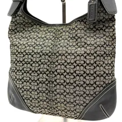 コーチ COACH ショルダーバッグ ミニシグネチャー キャンバス ブラック レザー 肩掛け レディース メンズ ワンショルダー 総柄 ロゴチャーム 通勤 通学 お出かけ 上品 定番 人気 軽量 大容量 ファスナー開閉