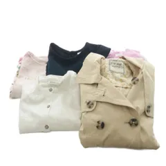 ネクスト next 子供服 キッズ服 5点セット まとめ売り まとめ売 トレンチコート ワンピース ノースリーブ 半袖 カーディガン 花柄 ベージュ ピンク 紺 ネイビー 白 ホワイト /AN35 ■BM