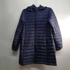 モンベル 軽量ダウン ロング フード コート ネイビー 95サイズ 冬 510234