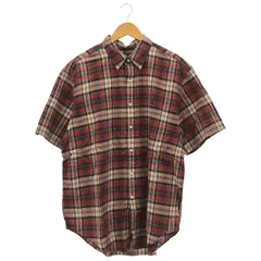 RALPH LAUREN (ラルフローレン) チェック半袖BD レッド XL