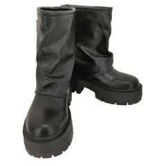 モーメント moment 厚底ショートカバーブーツ レディース  LL