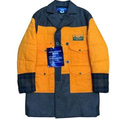 【未使用品】サイズ【M】ジュンヤワタナベマン×フィルソン JUNYA WATANABE MAN×FILSON 25AW／ パッチワークコート ／フィルソンコラボドッキングコート WP-C005　8065000231535