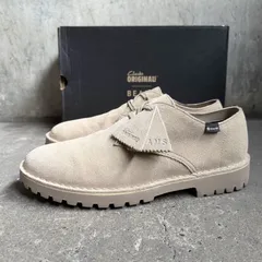 CLARKS x BEAMS 別注 Desert Khan GORE-TEX スリッポン仕様 サンドスウェード 27.5cm クラークス ビームス デザートカーン