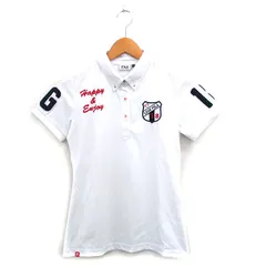 フィラ FILA GOLF 国内正規品 ゴルフウェア ポロシャツ 半袖 刺繍 M ホワイト 白 /KT26