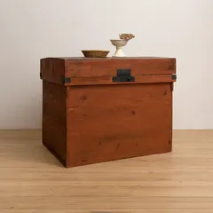 大型　木箱　飾り台　M083　古道具　古家具　和家具　ビンテージ　アンティーク