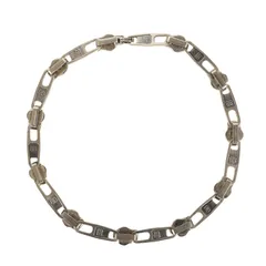 BALENCIAGA バレンシアガ | 21SS BB刻印 ジッパー リンクチェーン チョーカー ネックレス (Zip Necklace) | シルバー | ブランド アクセサリー ジュエリー【メンズ】【中古】のサムネイル