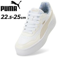 プーマ スニーカー レディース シューズ PUMA コート ラリー スカイ フラワー 厚底 ローカット 花柄 小花柄 白スニーカー コートスタイル コートスニーカー  レディーススニーカー  婦人 運動靴 おしゃれ キレイめ  puma くつ/407396