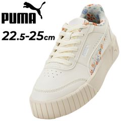 プーマ スニーカー レディース シューズ PUMA キャリーナ ミア フラワー 厚底 ローカット 花柄 小花柄 コートスタイル コートスニーカー  レディーススニーカー  婦人 運動靴 おしゃれ キレイめ  puma くつ/407393